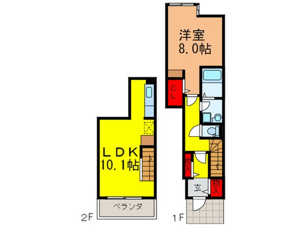 メゾンソレイユの物件間取画像